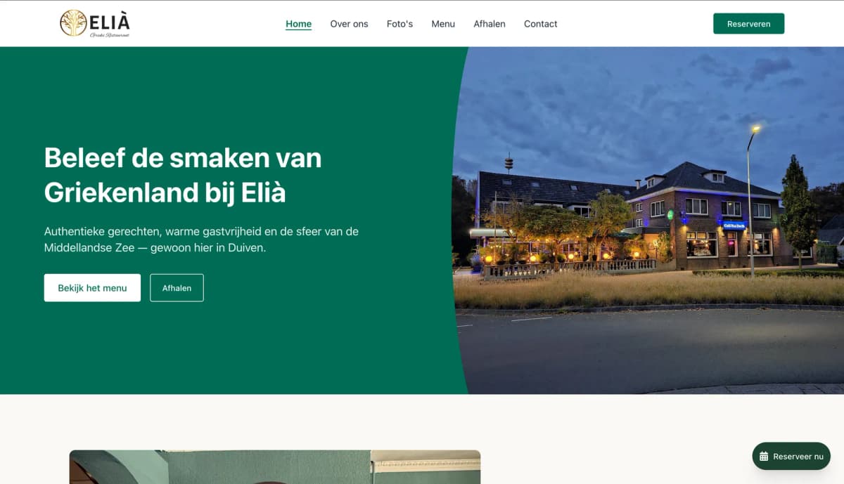 Grieks restaurant Elià Duiven